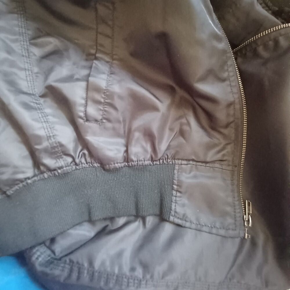 Bleecker & Mercer Sz Large Men Bomber‎ Jacket w/Patches Pilot Military Aviation - Picture 10 of 14